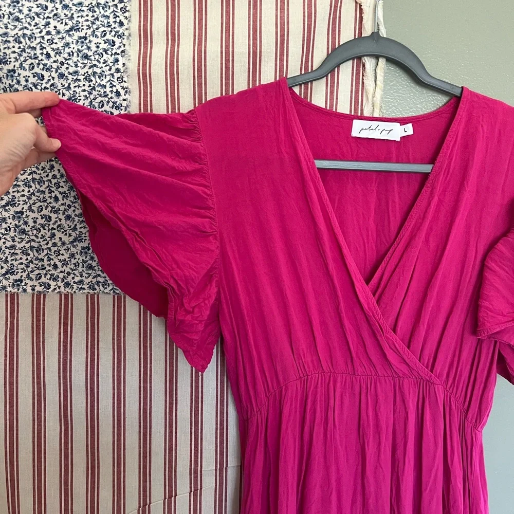 Petal & Pup Pink Midi Dress - Picture 2 of 5